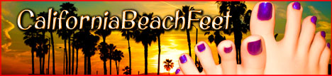 California beach feet